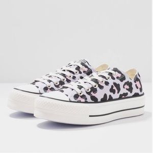 Converse Purple and Black Athletic Shoes